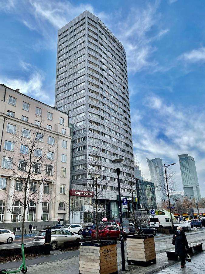 Super Apartament Blue Scisle Centrum Dwie Linie Metra Netflix Wifi 300 Mbs Panorama Miasta Warsaw Ngoại thất bức ảnh