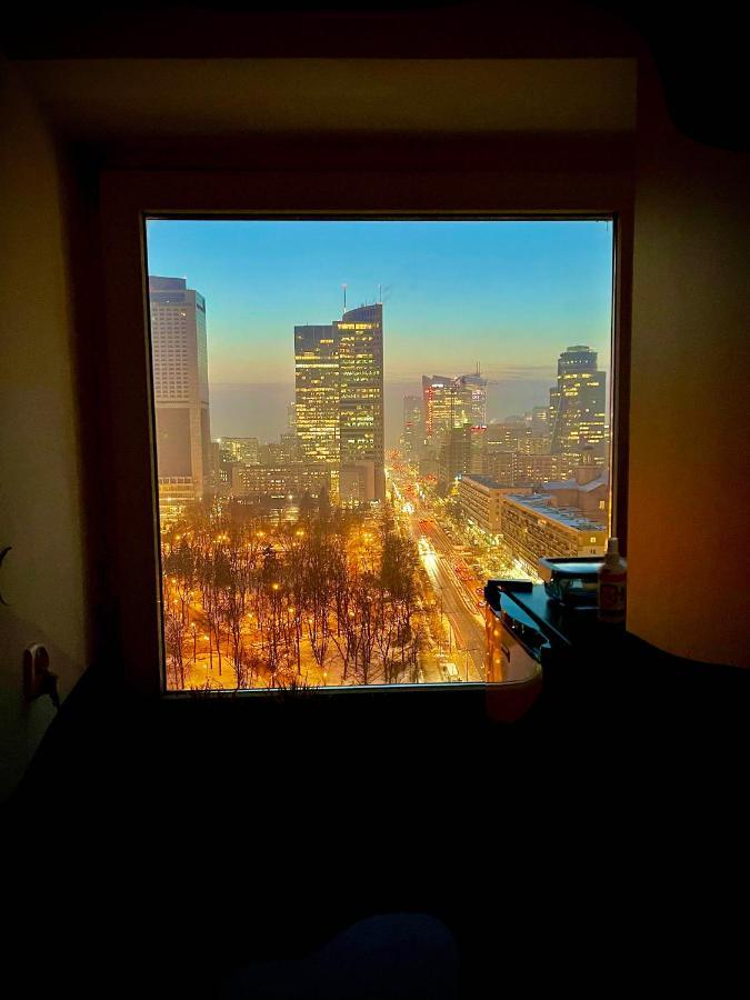 Super Apartament Blue Scisle Centrum Dwie Linie Metra Netflix Wifi 300 Mbs Panorama Miasta Warsaw Ngoại thất bức ảnh