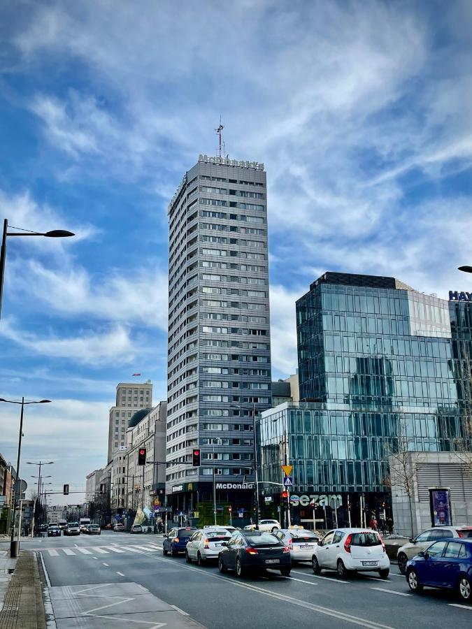 Super Apartament Blue Scisle Centrum Dwie Linie Metra Netflix Wifi 300 Mbs Panorama Miasta Warsaw Ngoại thất bức ảnh